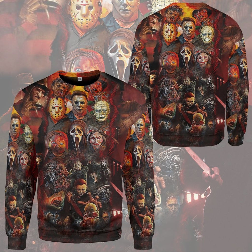  Halloween All Horror Movie Character Apparel