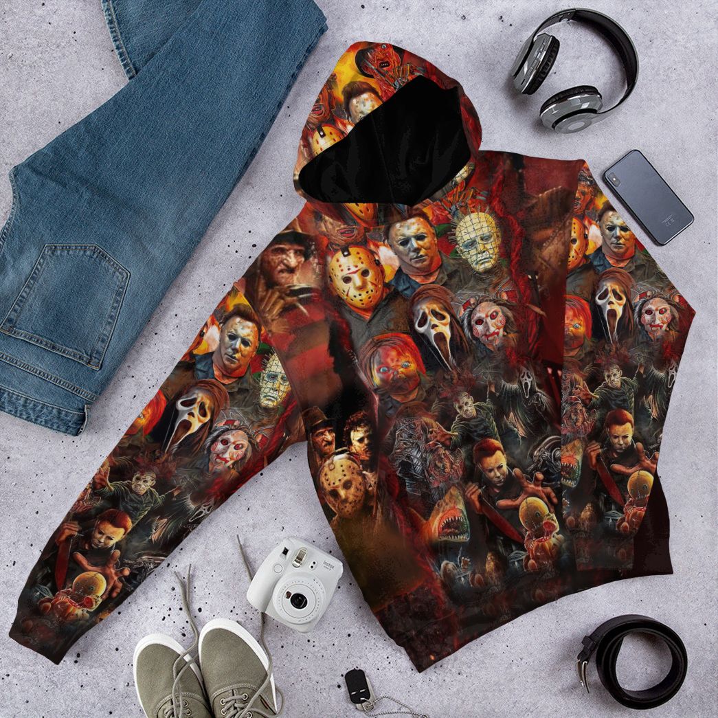  Halloween All Horror Movie Character Apparel