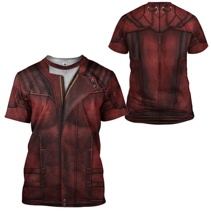  Guardian Of The Galaxy Star Lord Costume Custom Tshirt Hoodie Apparel