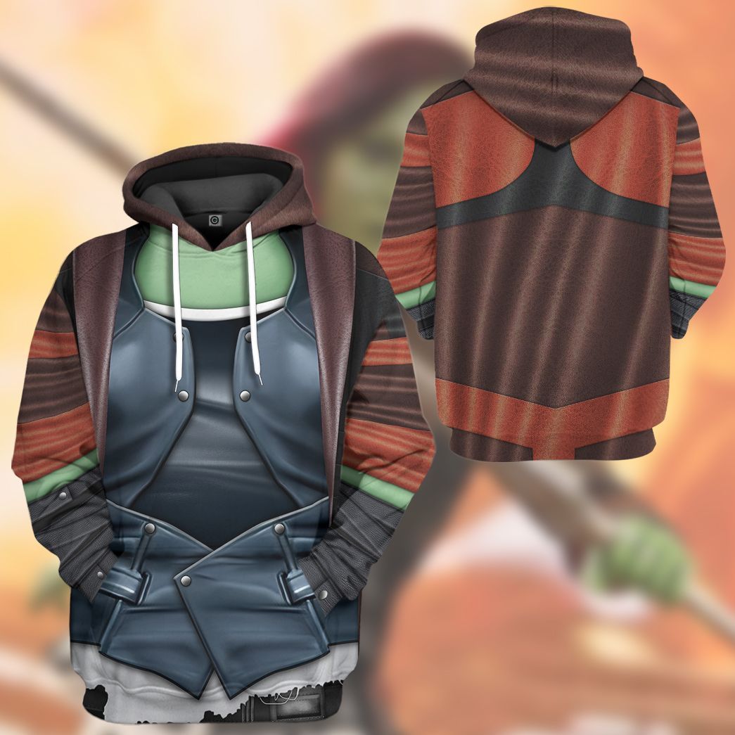  Guardian Of The Galaxy Gamora Costume Custom Tshirt Hoodie Apparel