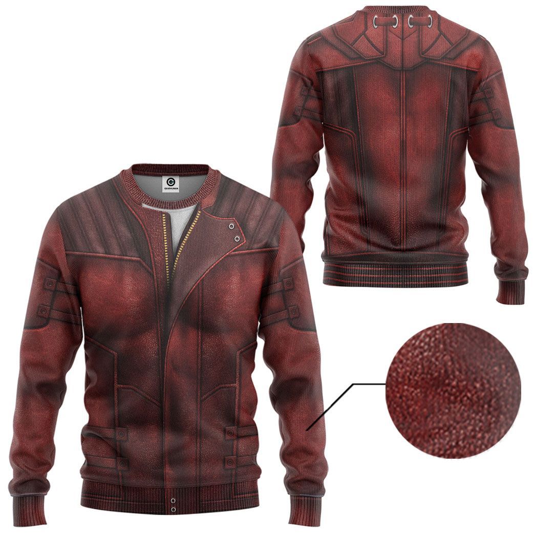  Guardian Of The Galaxy Star Lord Costume Custom Tshirt Hoodie Apparel