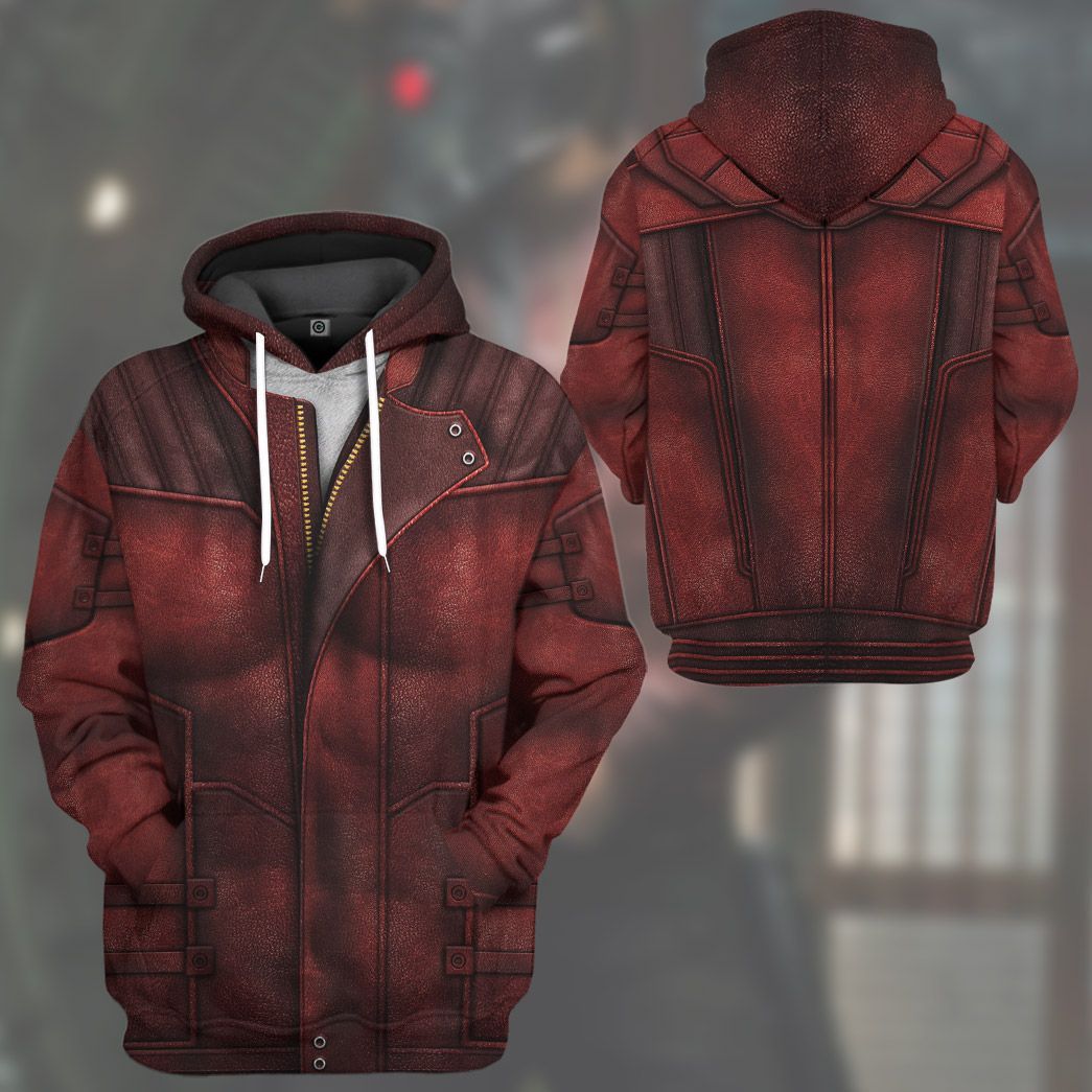  Guardian Of The Galaxy Star Lord Costume Custom Tshirt Hoodie Apparel