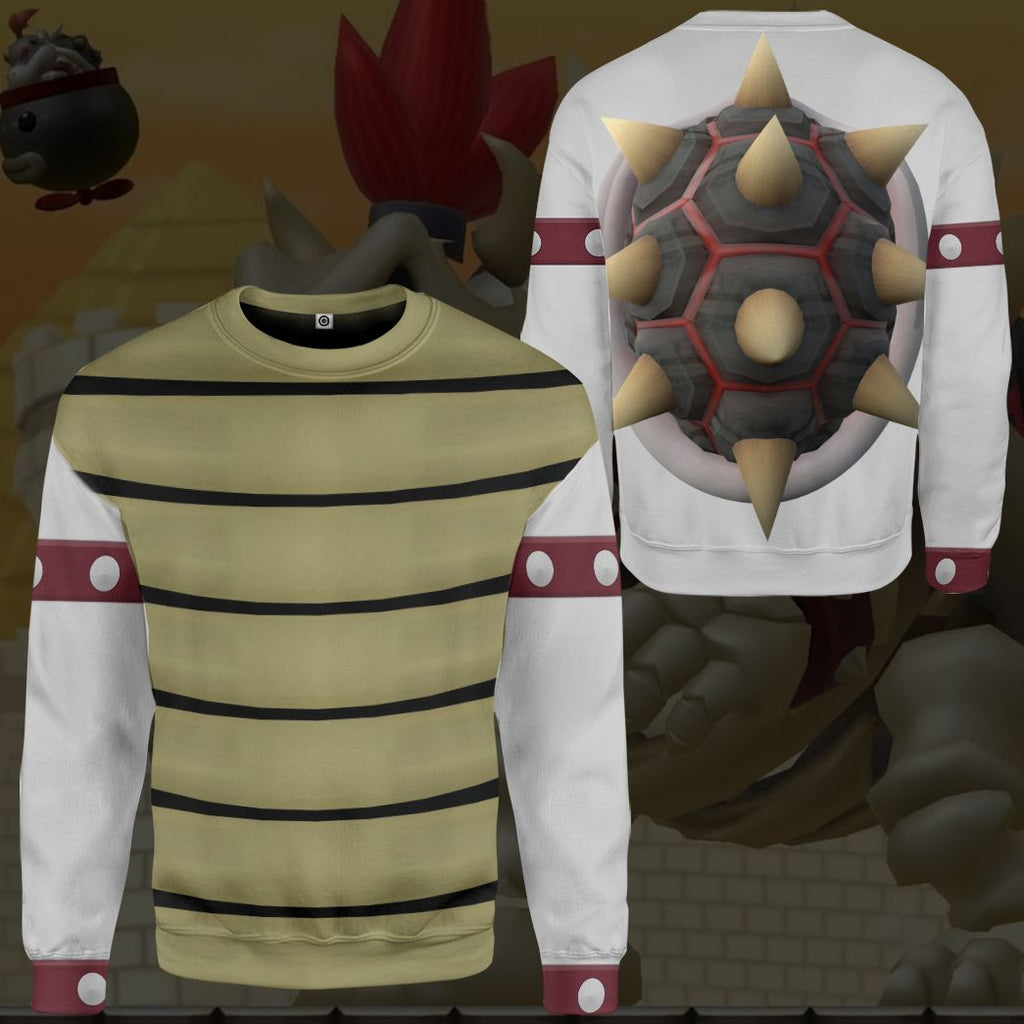  Mario Dry Bowser Custom Tshirt Hoodie Apparel