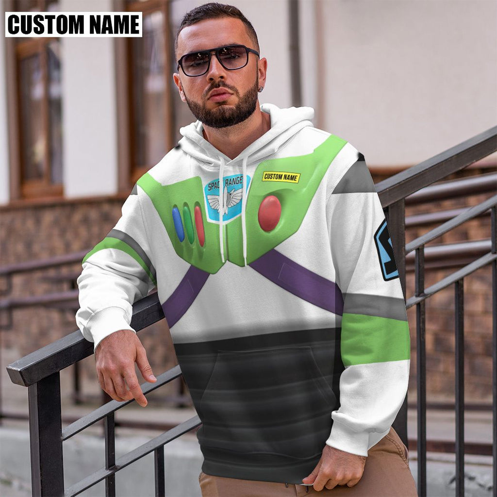  Toy Story Buzz Lightyear Space Ranger Cosplay Custom Name Tshirt Hoodie Apparel