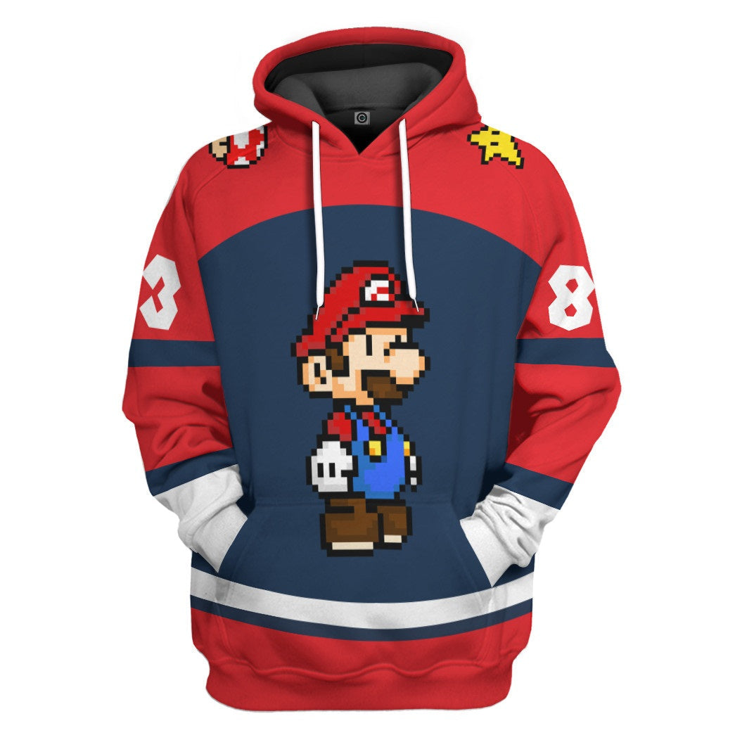  Mario Sports Custom Name Custom Number Hoodie Tshirt Apparel