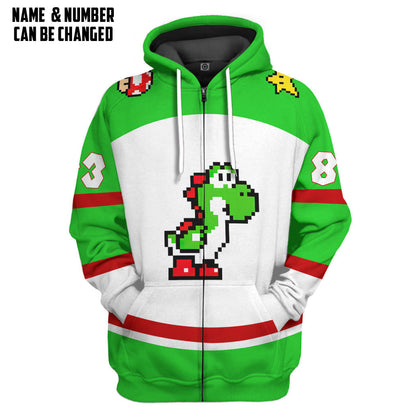  Yoshi Sports Custom Name Custom Number Hoodie Tshirt Apparel