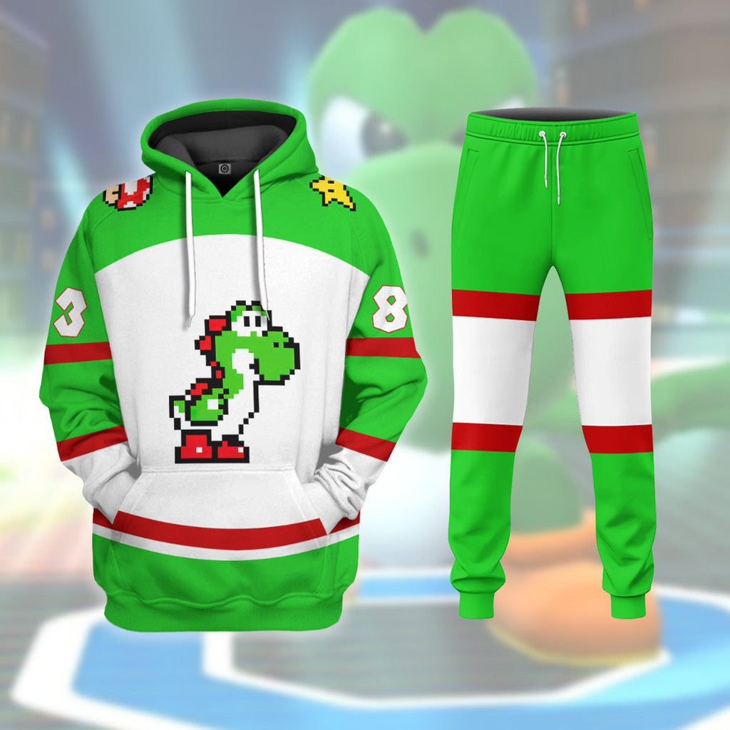  Yoshi Sports Custom Name Custom Number Hoodie Tshirt Apparel