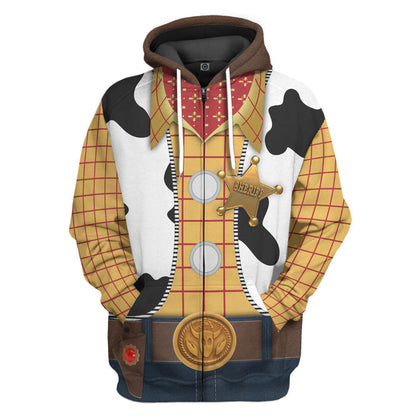  Movie Toy Story Series Woody Cosplay Tshirt Hoodie Apparel