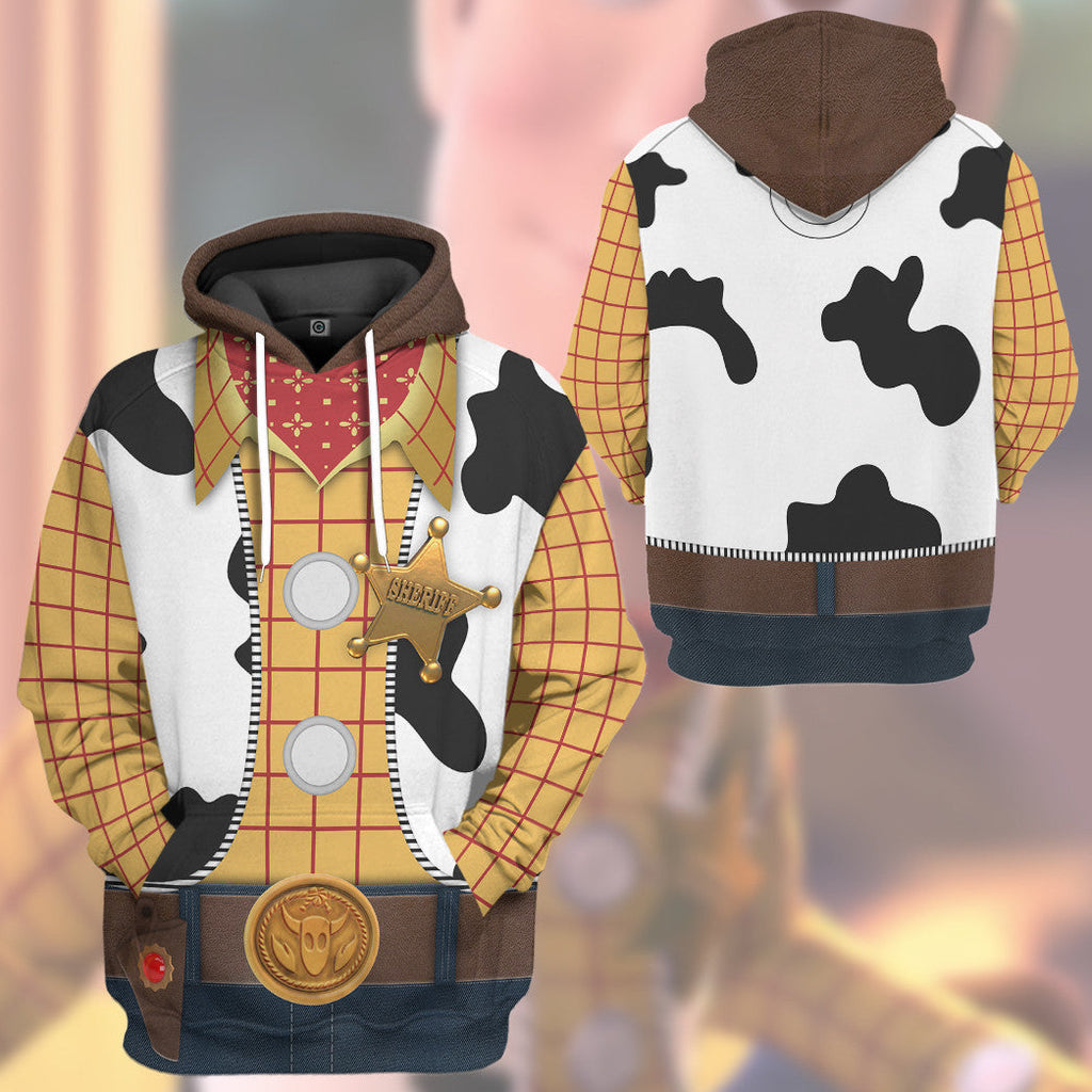  Movie Toy Story Series Woody Cosplay Tshirt Hoodie Apparel
