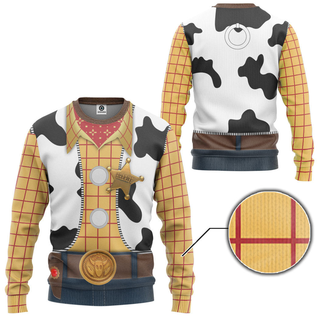  Movie Toy Story Series Woody Cosplay Tshirt Hoodie Apparel