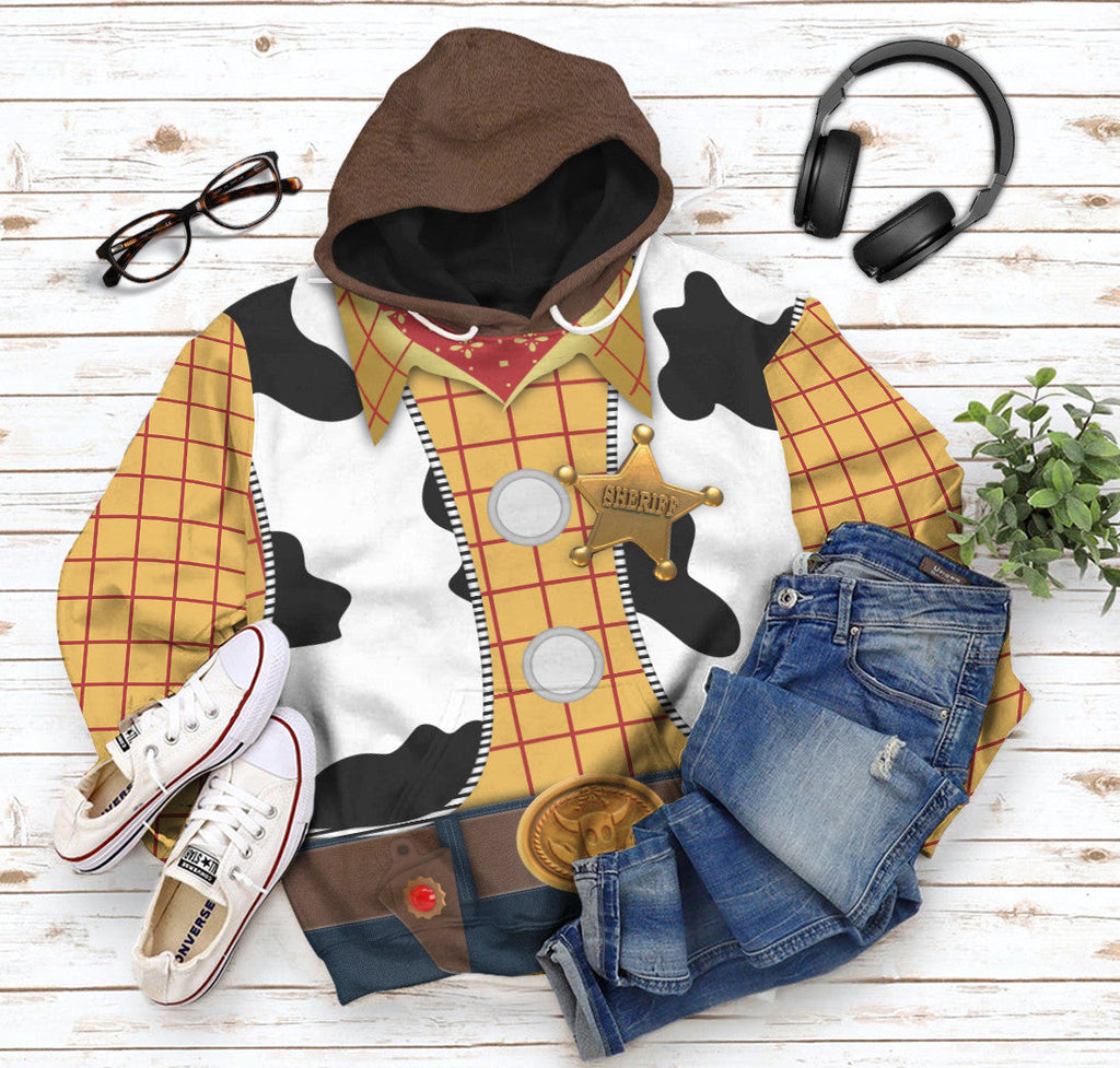  Movie Toy Story Series Woody Cosplay Tshirt Hoodie Apparel