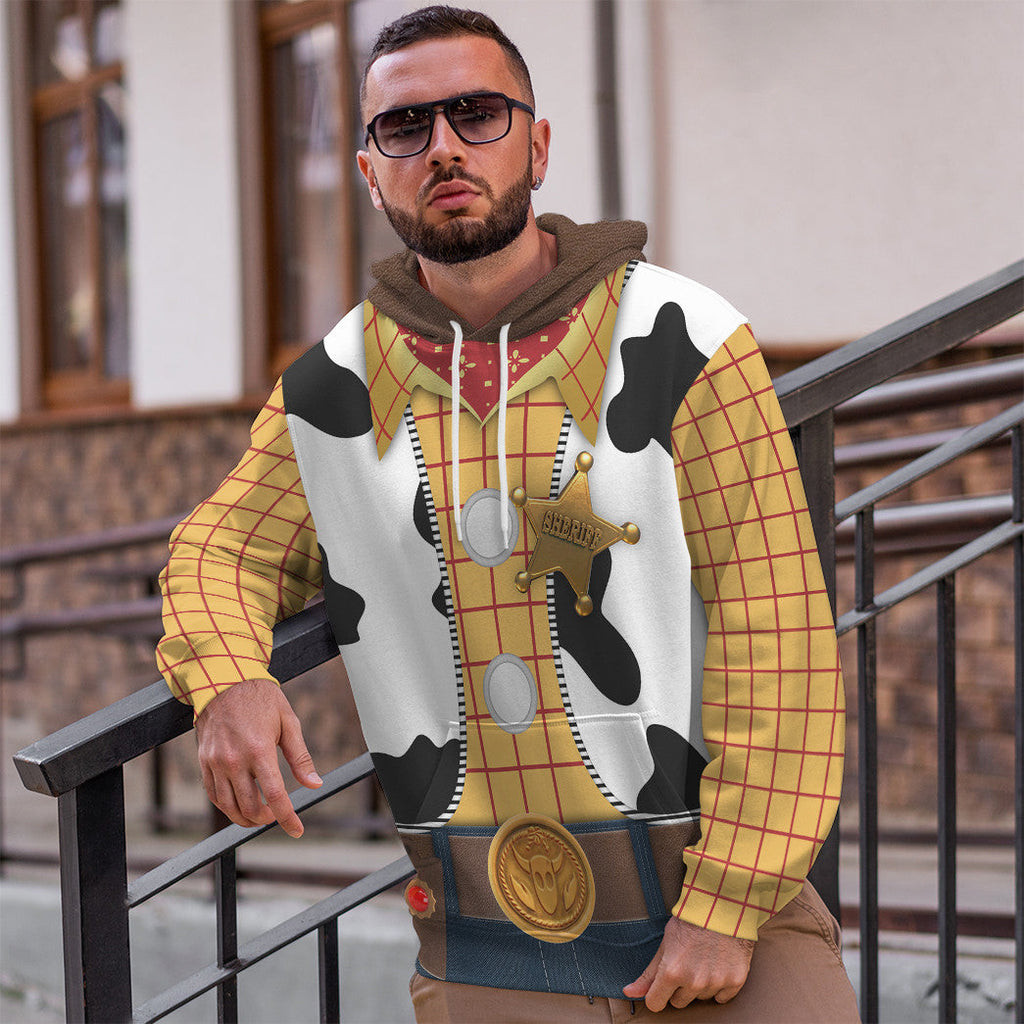  Movie Toy Story Series Woody Cosplay Tshirt Hoodie Apparel