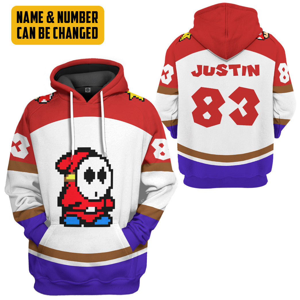  Shy Guy Sports Custom Name Custom Number Hoodie Tshirt Apparel