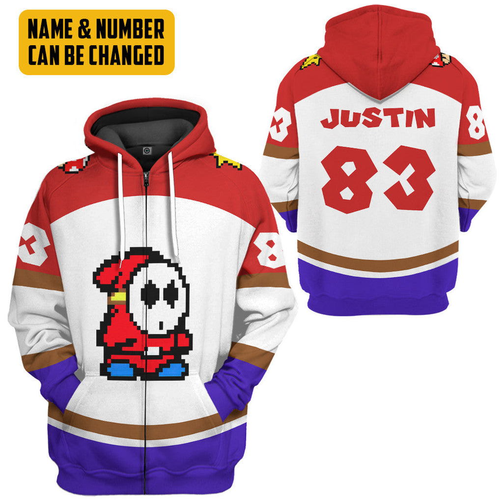  Shy Guy Sports Custom Name Custom Number Hoodie Tshirt Apparel
