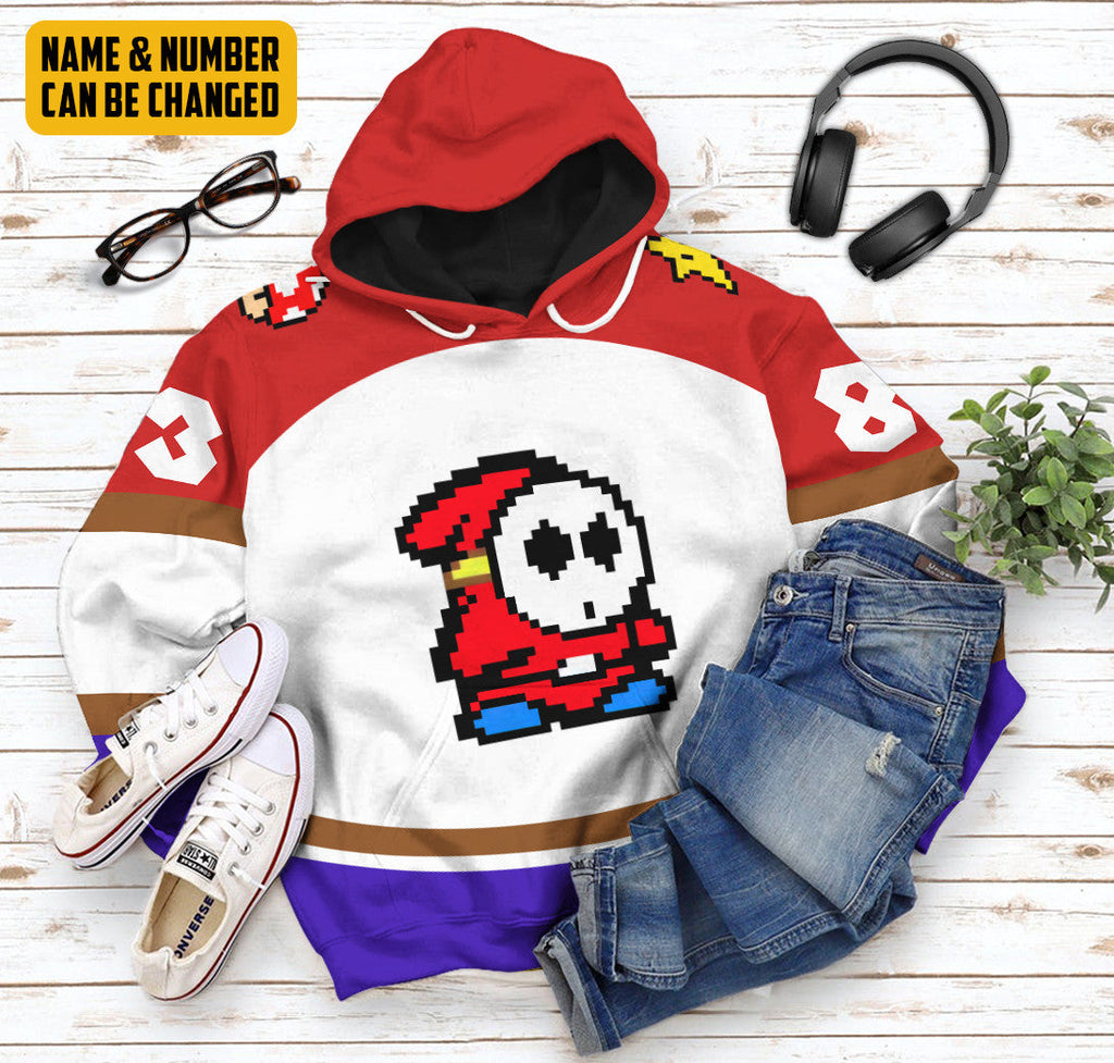  Shy Guy Sports Custom Name Custom Number Hoodie Tshirt Apparel