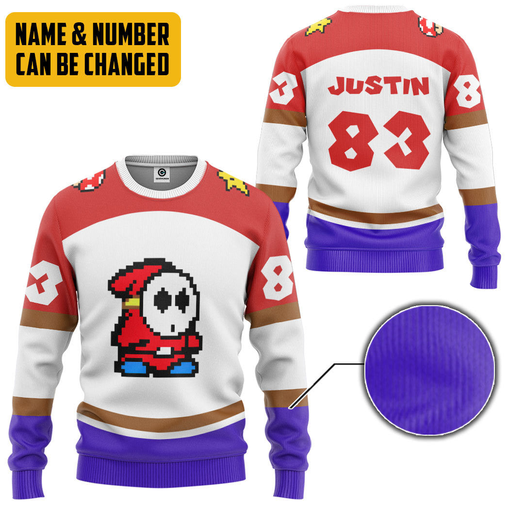  Shy Guy Sports Custom Name Custom Number Hoodie Tshirt Apparel