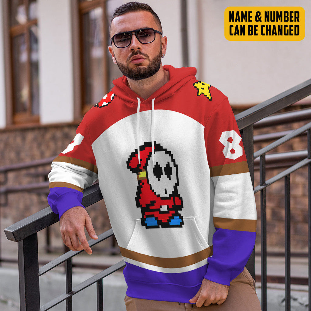  Shy Guy Sports Custom Name Custom Number Hoodie Tshirt Apparel