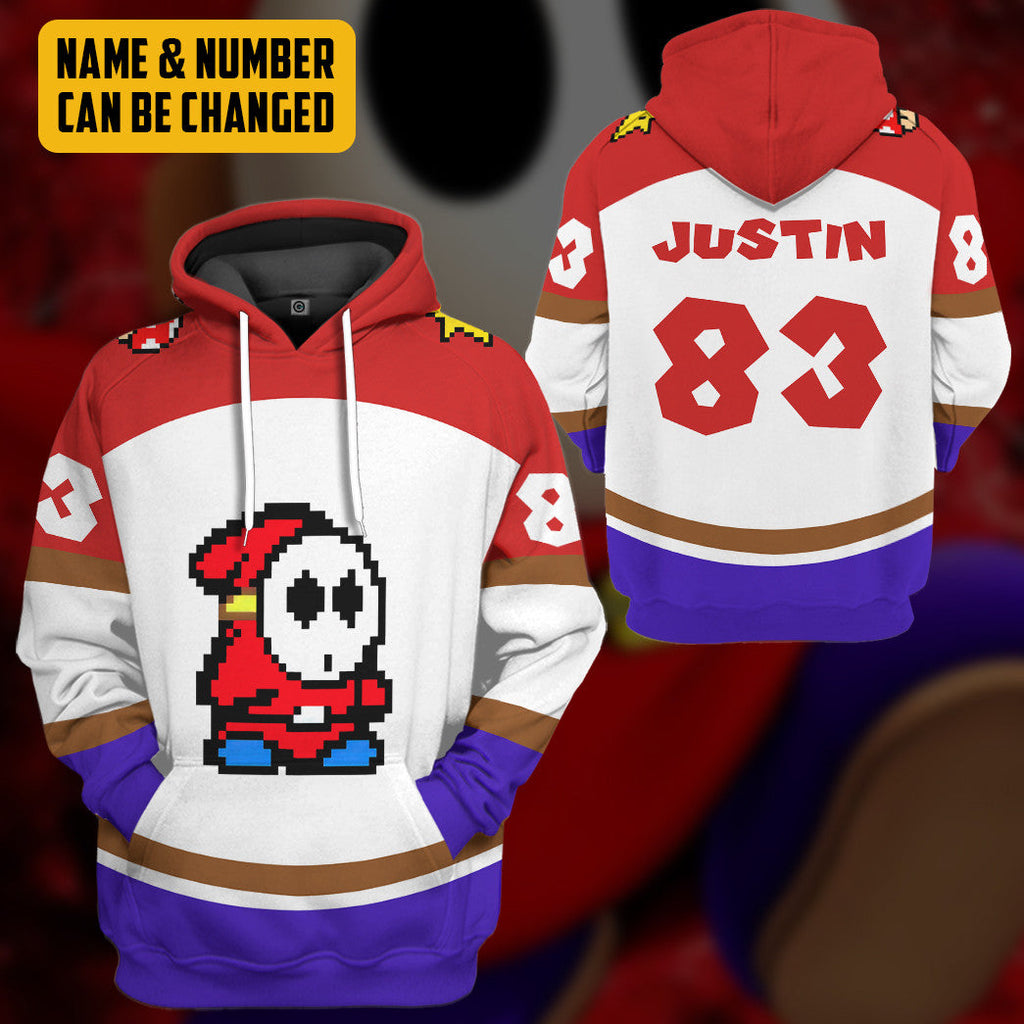  Shy Guy Sports Custom Name Custom Number Hoodie Tshirt Apparel