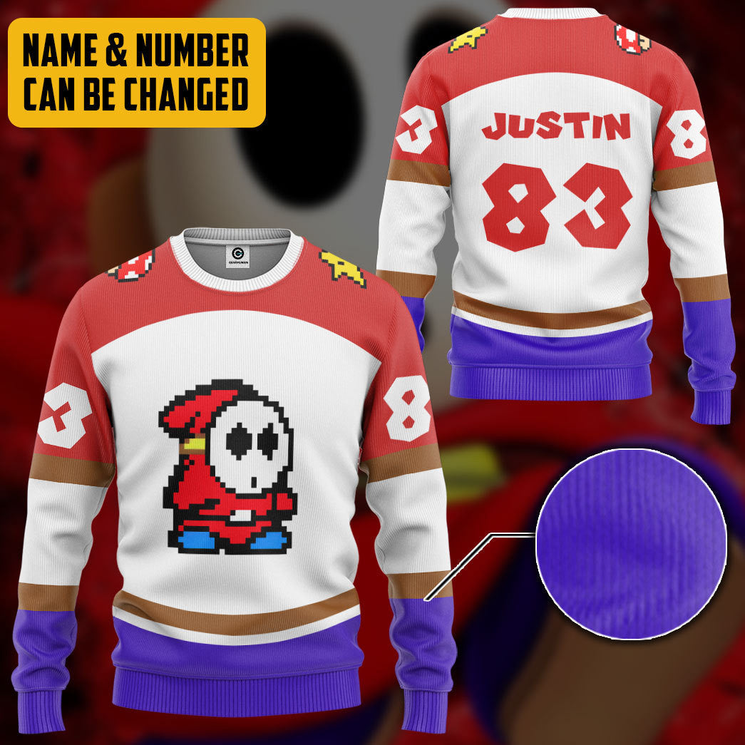  Shy Guy Sports Custom Name Custom Number Hoodie Tshirt Apparel