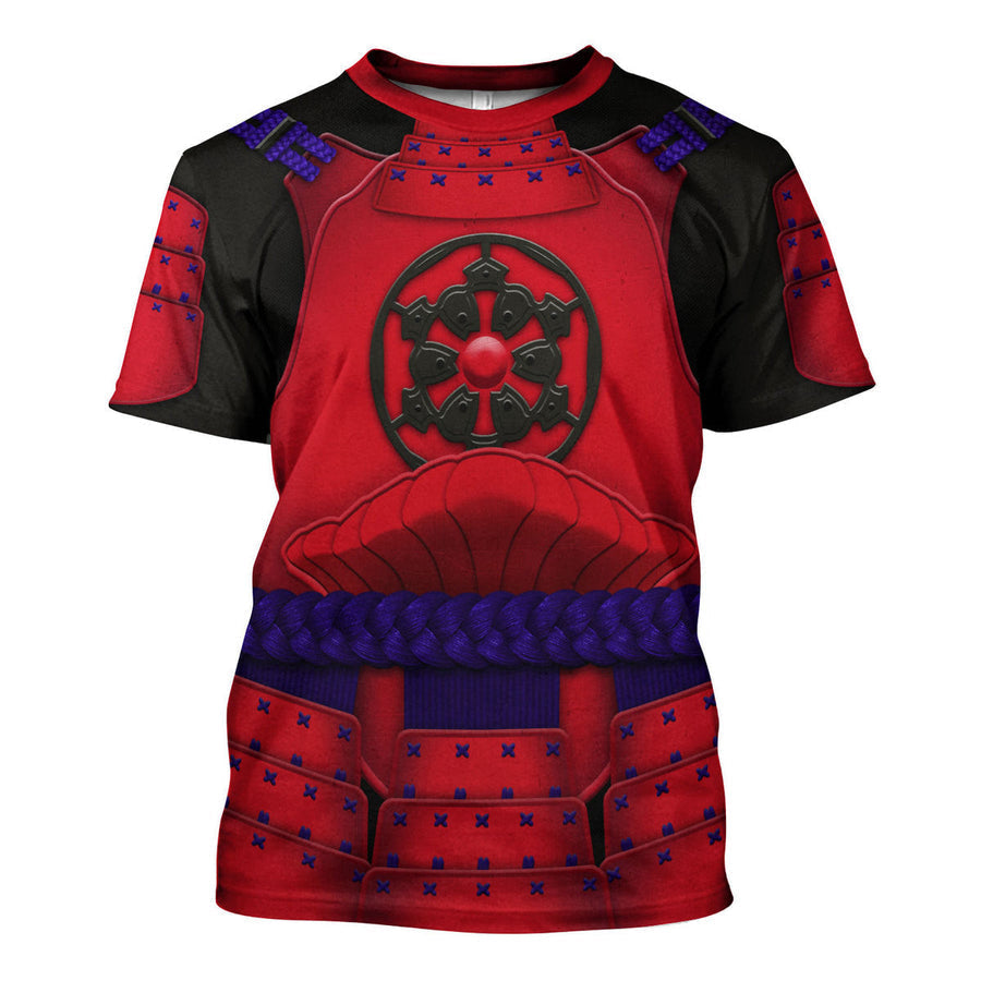 Stwa Ashigaru Red Akazonae Koyal Guard Costume T-Shirt For Men And Women CSSWR033