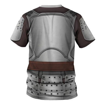 Stwa Beskar Mandalorian Samurai Costume T-Shirt For Men And Women CSSWR041