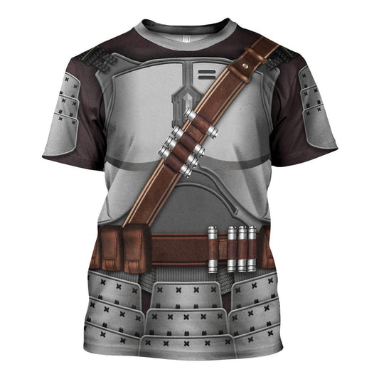 Stwa Beskar Mandalorian Samurai Costume T-Shirt For Men And Women CSSWR041