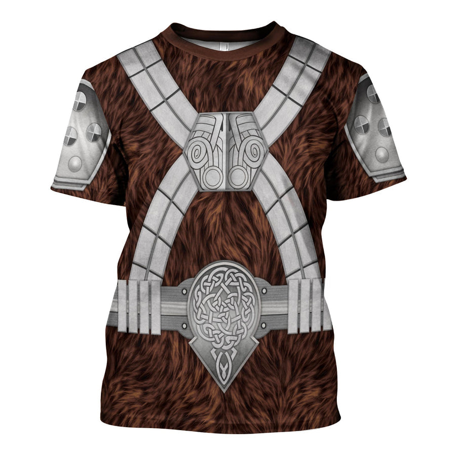 Stwa Black Krrsantan, Brown Costume T-Shirt For Men And Women CSSWR032