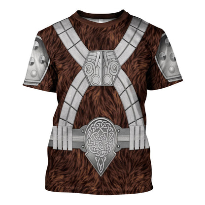 Stwa Black Krrsantan, Brown Costume T-Shirt For Men And Women CSSWR032