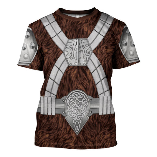 Stwa Black Krrsantan, Brown Costume T-Shirt For Men And Women CSSWR032