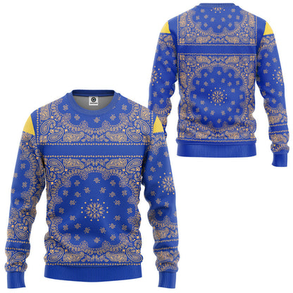  Royal Blue Bandana Snoop Custom Tshirt Hoodie Apparel