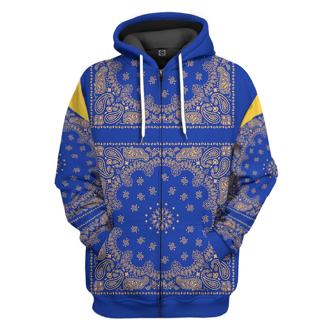  Royal Blue Bandana Snoop Custom Tshirt Hoodie Apparel