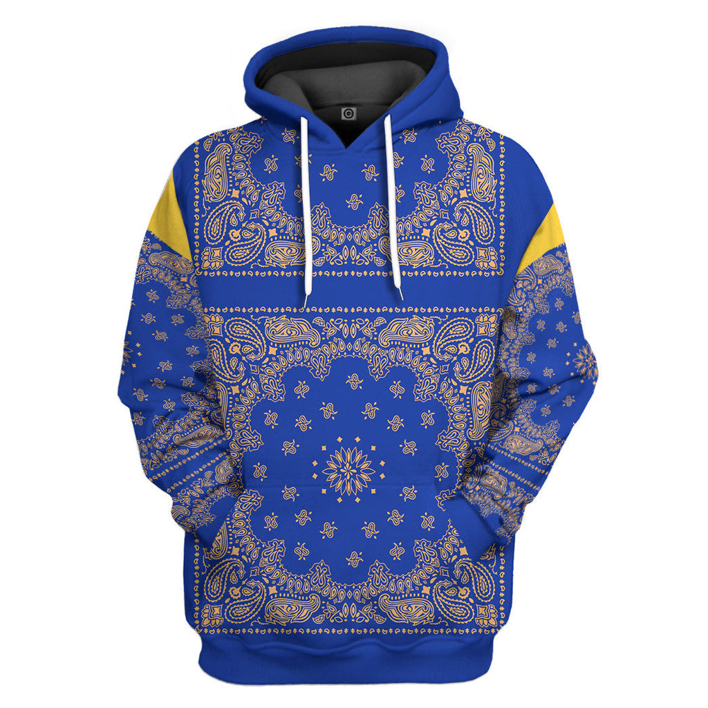  Royal Blue Bandana Snoop Custom Tshirt Hoodie Apparel