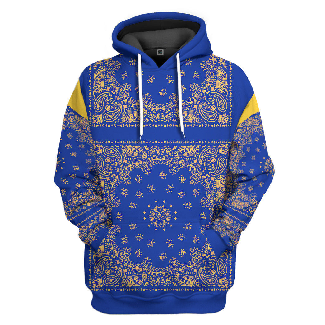  Royal Blue Bandana Snoop Custom Tshirt Hoodie Apparel