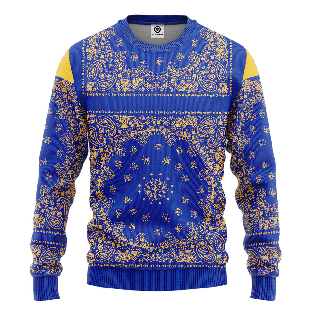  Royal Blue Bandana Snoop Custom Tshirt Hoodie Apparel