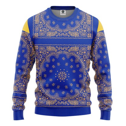  Royal Blue Bandana Snoop Custom Tshirt Hoodie Apparel