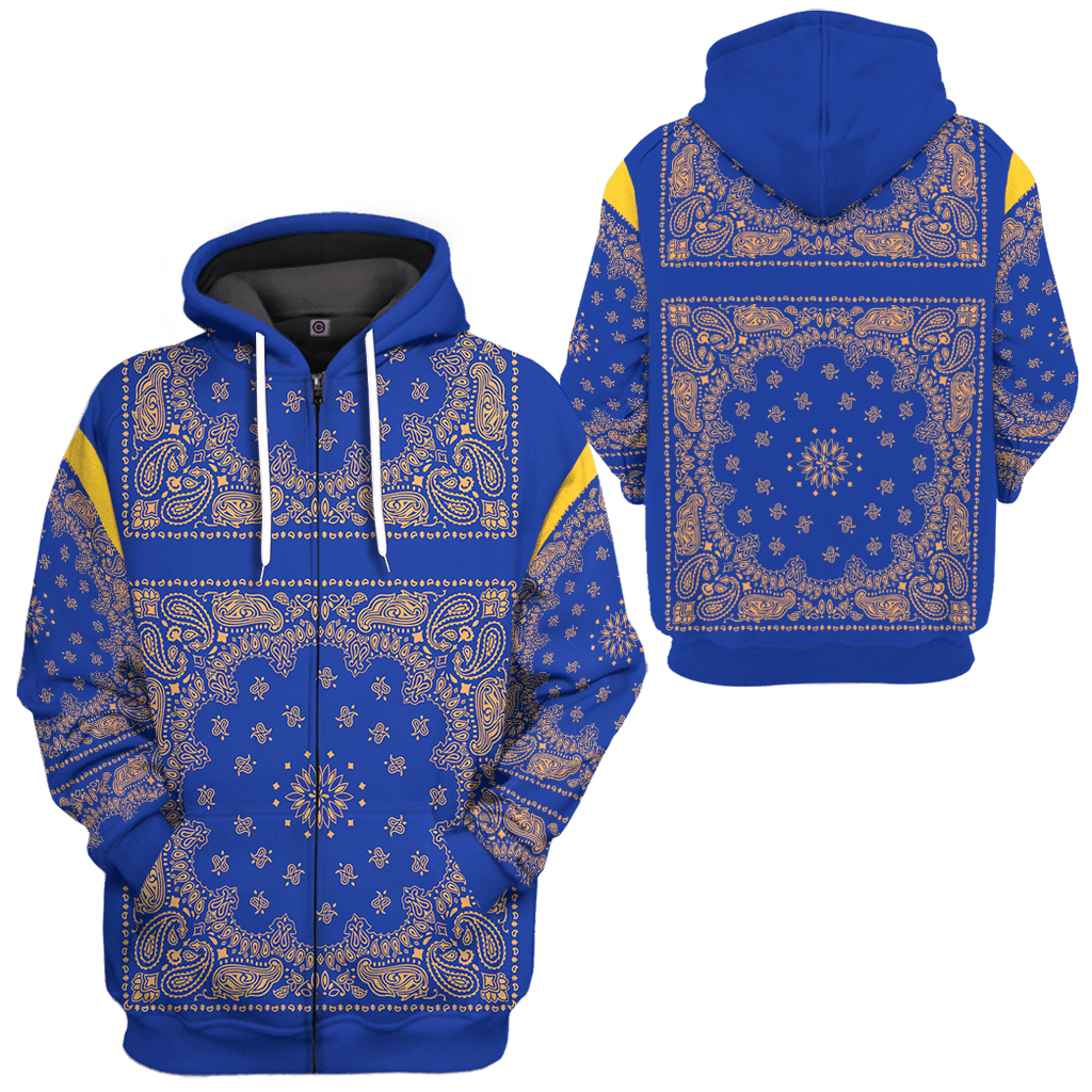  Royal Blue Bandana Snoop Custom Tshirt Hoodie Apparel