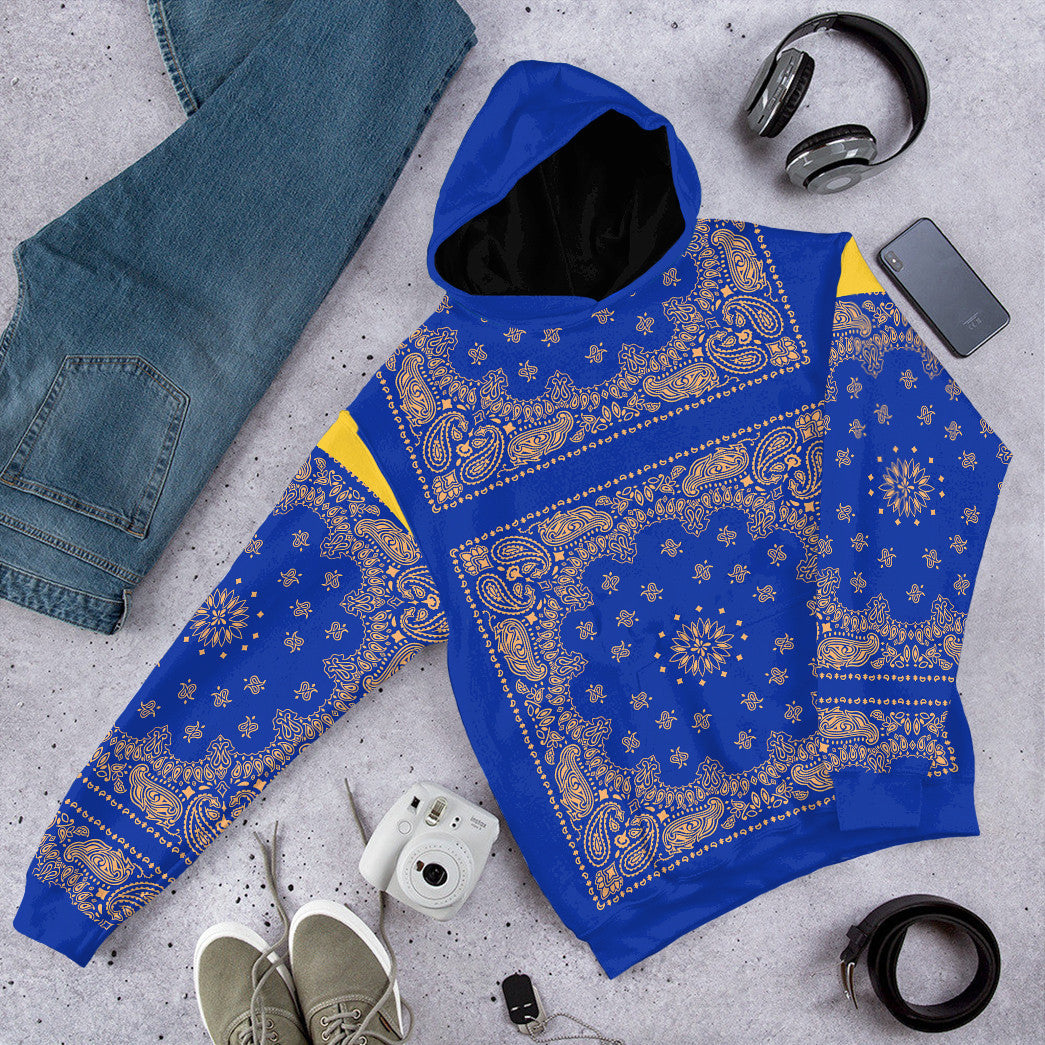  Royal Blue Bandana Snoop Custom Tshirt Hoodie Apparel
