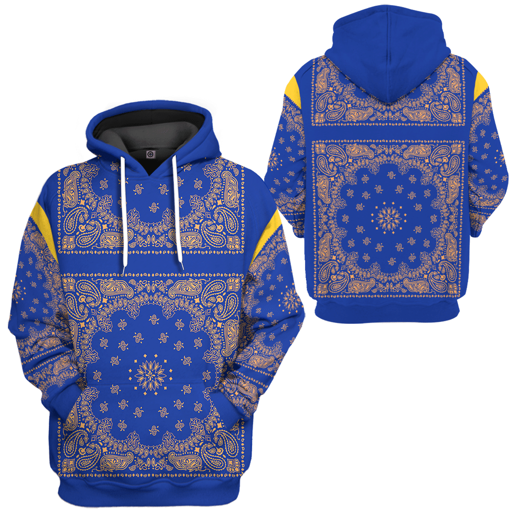  Royal Blue Bandana Snoop Custom Tshirt Hoodie Apparel