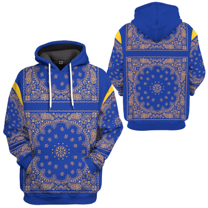  Royal Blue Bandana Snoop Custom Tshirt Hoodie Apparel