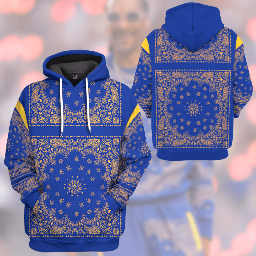  Royal Blue Bandana Snoop Custom Tshirt Hoodie Apparel