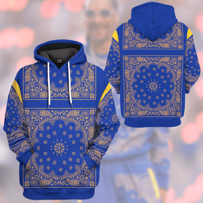  Royal Blue Bandana Snoop Custom Tshirt Hoodie Apparel