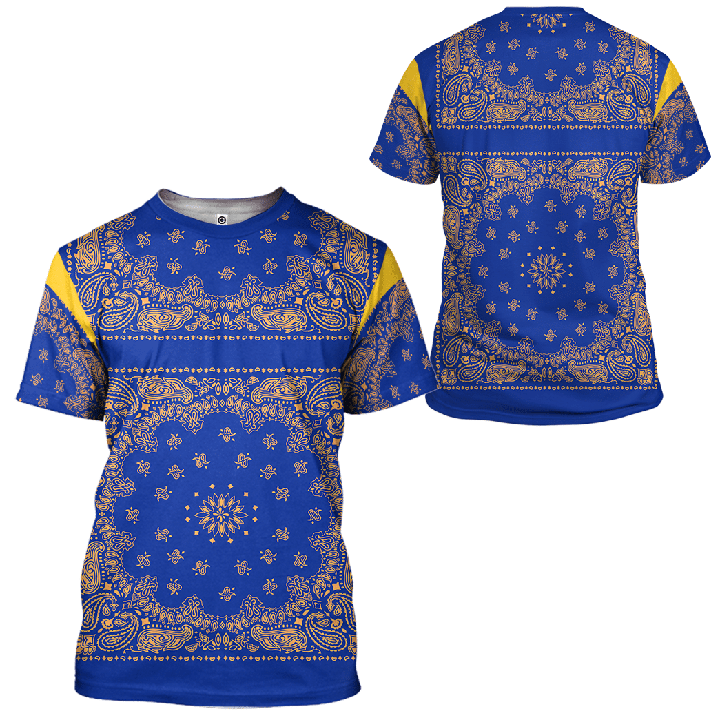  Royal Blue Bandana Snoop Custom Tshirt Hoodie Apparel