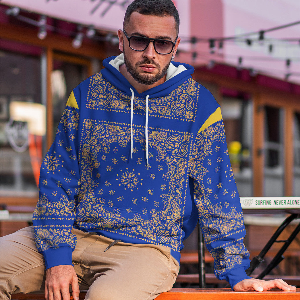  Royal Blue Bandana Snoop Custom Tshirt Hoodie Apparel