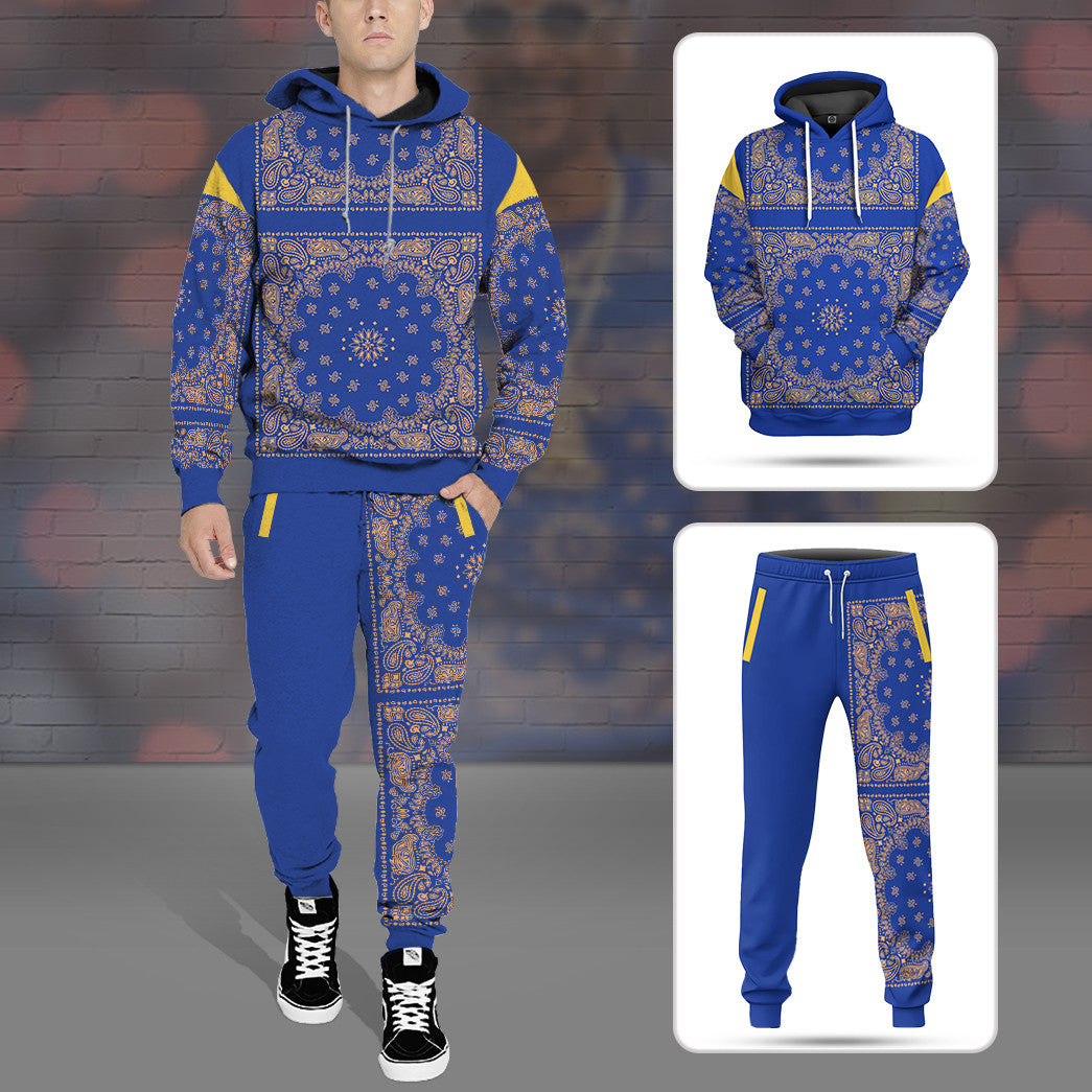  Royal Blue Bandana Snoop Custom Tshirt Hoodie Apparel