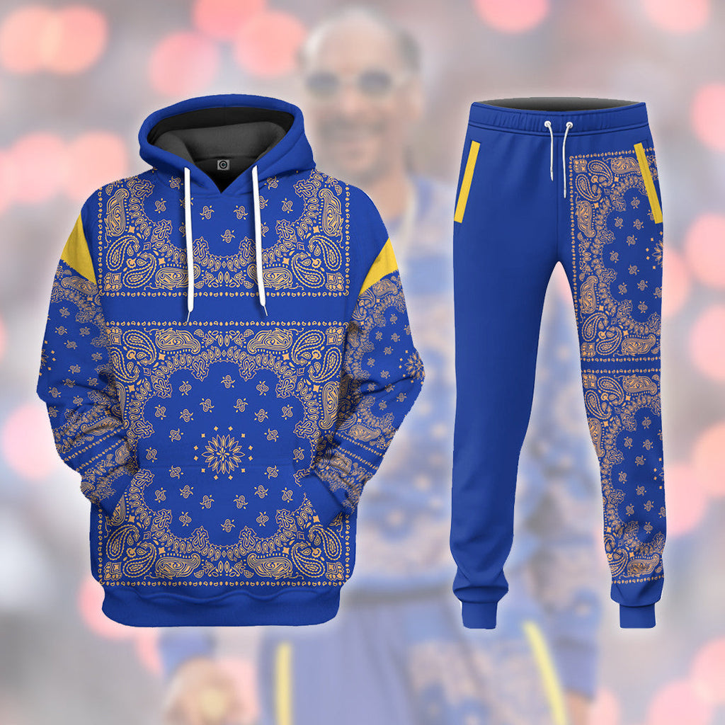  Royal Blue Bandana Snoop Custom Tshirt Hoodie Apparel