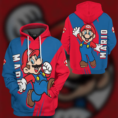  Happy Mario Custom Hoodie Tshirt Apparel