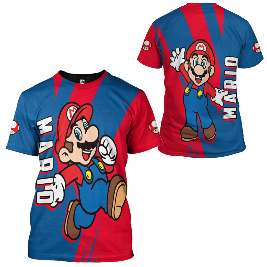  Happy Mario Custom Hoodie Tshirt Apparel