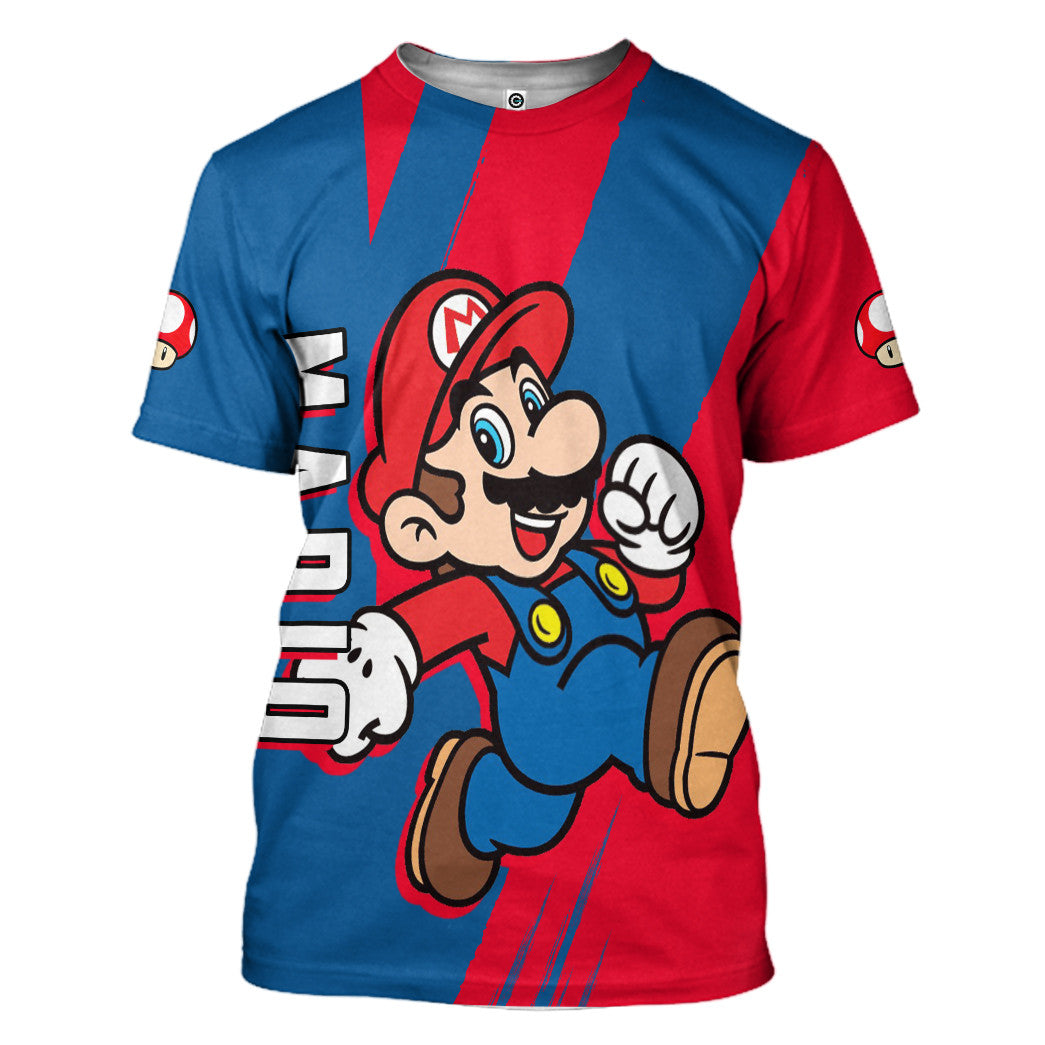  Happy Mario Custom Hoodie Tshirt Apparel