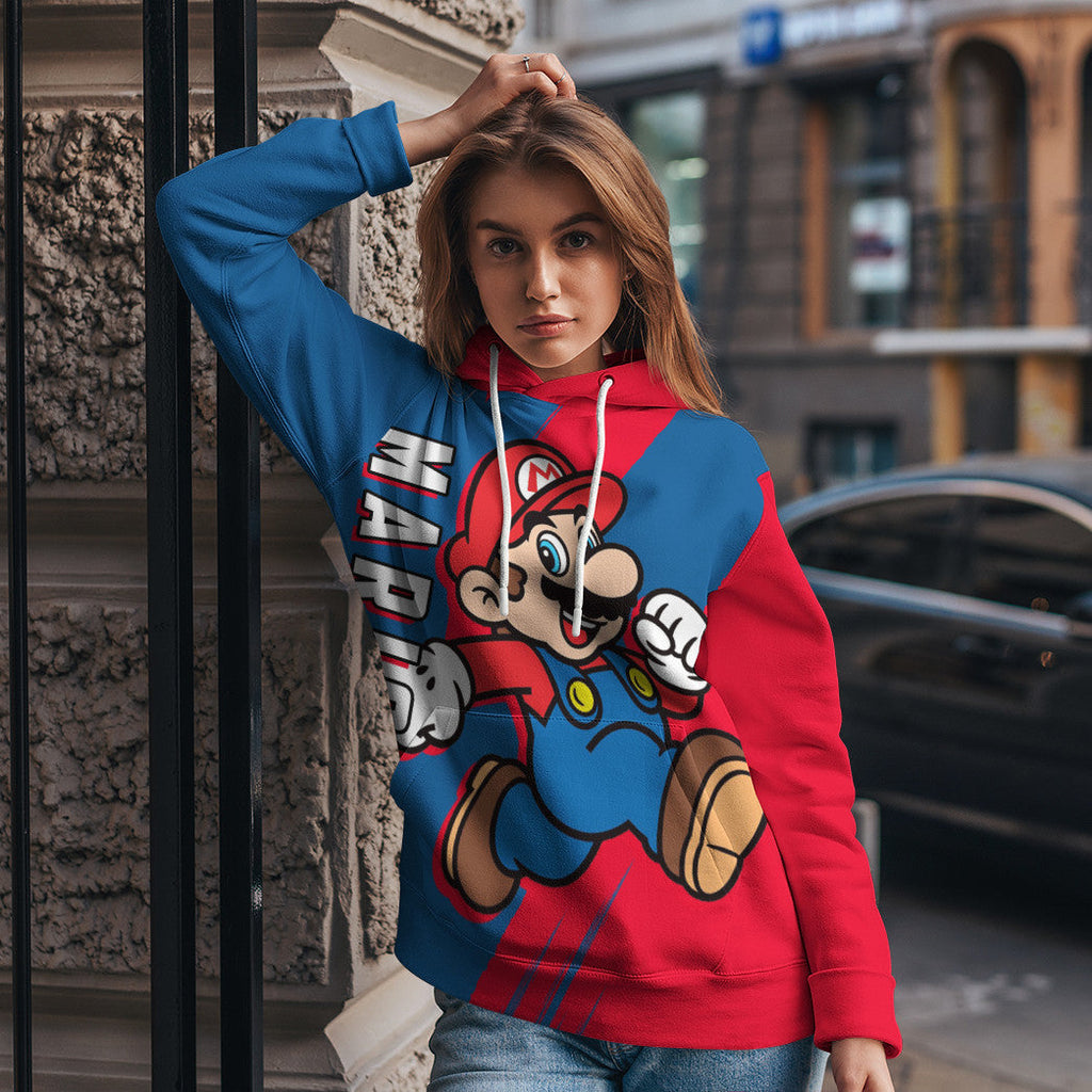  Happy Mario Custom Hoodie Tshirt Apparel