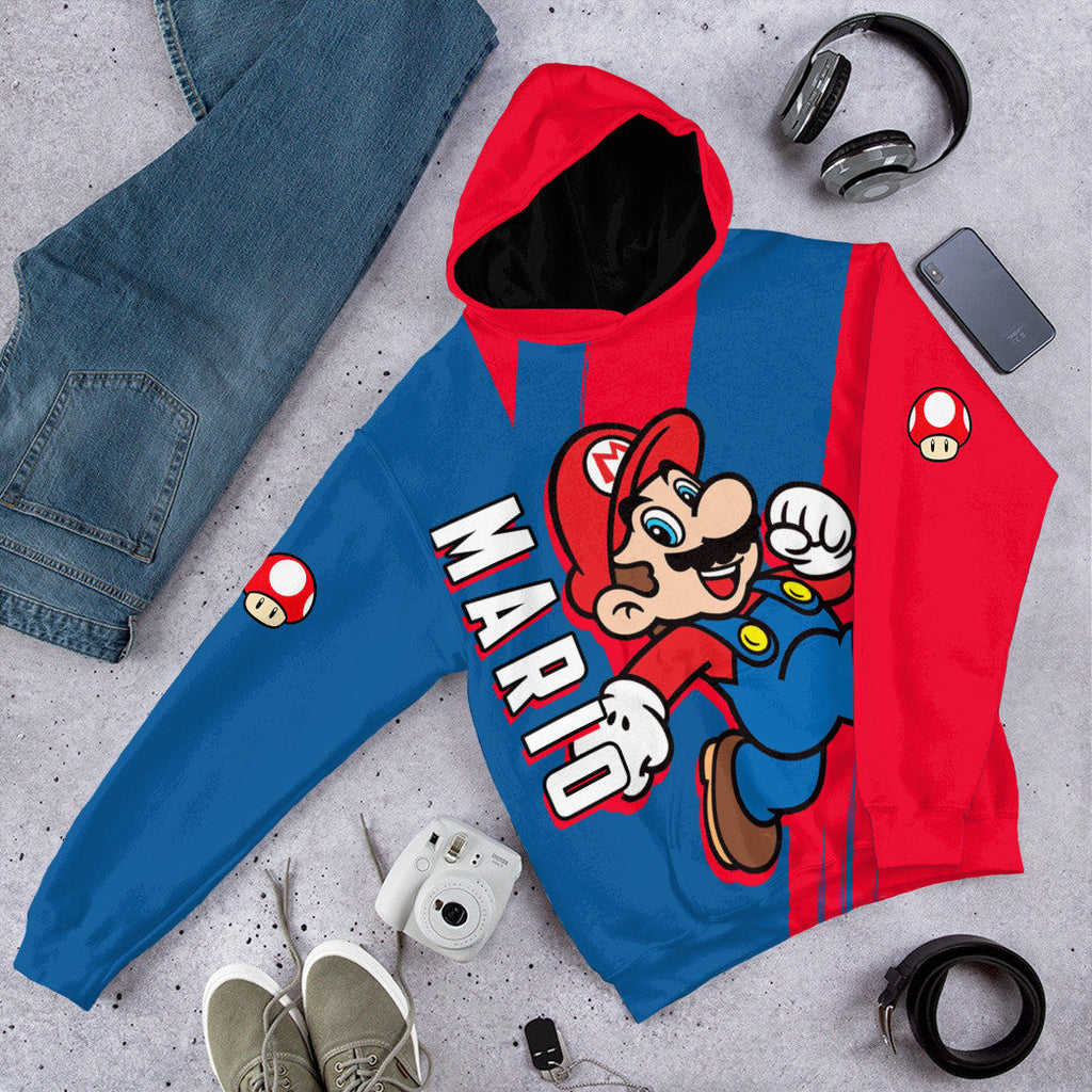  Happy Mario Custom Hoodie Tshirt Apparel